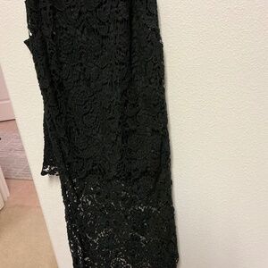 GILI Maxi Skirt & Matching Top Lace Size 8 Satin Lining